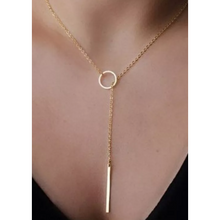 Load image into Gallery viewer, Circle Bar Necklace